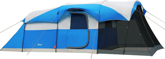 PORTAL 8-Person Family Camping Tent with Screen Porch & Rainfly – Weather Resistant
