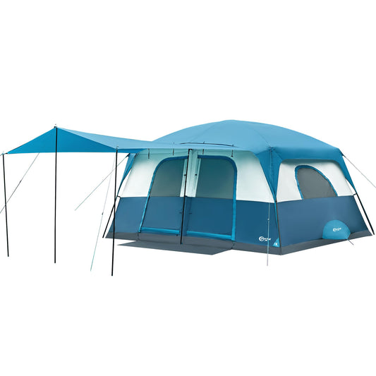 PORTAL 8-Person Family Camping Tent with Porch & Rainfly – 2 Rooms, Easy Setup