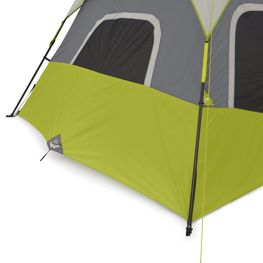 CORE 9-Person Instant Cabin Tent with Multi Rooms & Storage Pockets